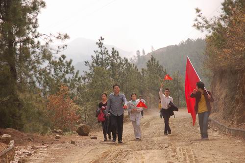 2009年县医院南天门登山